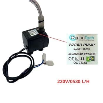 BOMBA DE AGUA 0530LH 220V 08,0W HMAX 1,20MT P/CLIMATIZADOR JOAPE BOB / BOB SUPER / ANGRA - 50/60HZ WATER PUMP XT-530