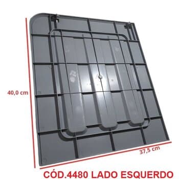 TAMPA DO TANQUE CLIMATIZADOR VENTISOL CLIN125LT CINZA - SUPERIOR ESQUERDA DO RESERVATORIO DE ÁGUA CLIN125PRO CZ