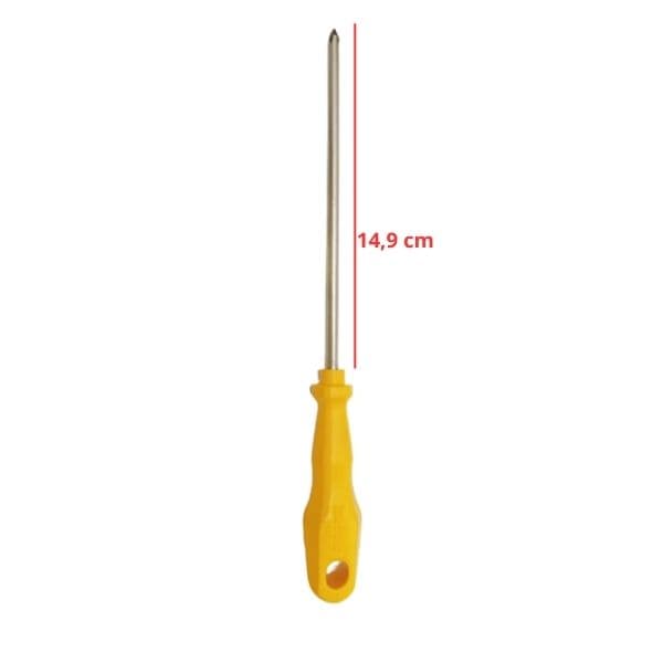 CHAVE PHILLIPS 125MM 3/16X6 6MM CABO AMARELO - DISMA/TRAMONTINA - foto 1 de 2