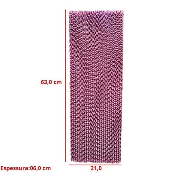 COLMEIA P/CLIMATIZADOR - ESP.06,0X L21,0 X A/C063,0CM LATERAL VENTISOL CLIN125LT -*VENDIDA P/UNIDADE*- PAINEL EVAPORATIVO 06321-06 - foto 1 de 2