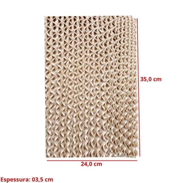 COLMEIA P/CLIMATIZADOR - E03,5X L24,0 X A/C035,0CM TRASEIRA VENTISOL NOBILLE CLM10 LITROS CLM-10 - PAINEL EVAPORATIVO 03524-03,5 - VENDIDA P/UNIDAD - foto 1 de 2