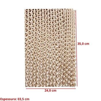 COLMEIA P/CLIMATIZADOR - E03,5X L24,0 X A/C035,0CM TRASEIRA VENTISOL NOBILLE CLM10 LITROS CLM-10 - PAINEL EVAPORATIVO 03524-03,5 - VENDIDA P/UNIDAD