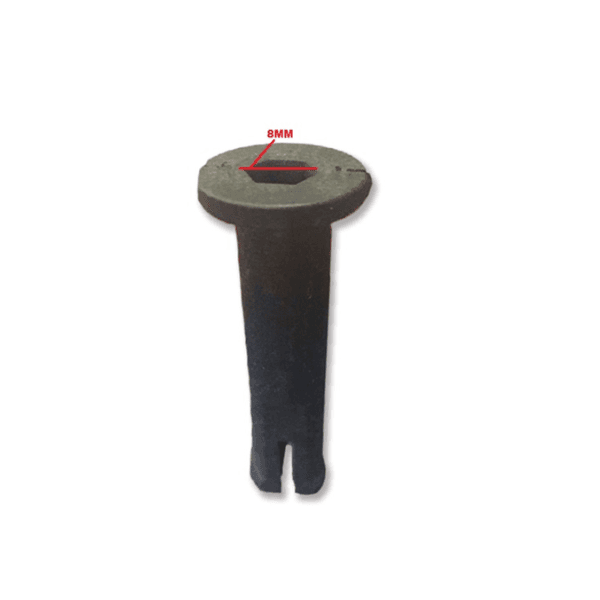 PINO PUXADOR SEXTAVADO DO OSCILANTE VENTILADOR TRON ANTIGO PRETO - foto 1 de 3
