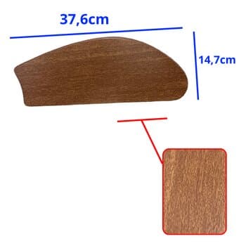 PÁ HÉLICE P/VENTILADOR DE TETO VENTI-DELTA LOREN SID ARGE - MDF TUBA FLY COR MOGNO - SEM FURAÇÃO P/VÁRIAS MARCAS - *VENDIDA P/UNIDADE