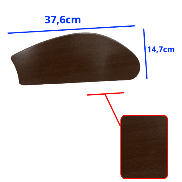 PÁ HÉLICE P/VENTILADOR DE TETO VENTI-DELTA LOREN SID ARGE - MDF TUBA FLY COR TABACO - SEM FURAÇÃO P/VÁRIAS MARCAS - *VENDIDA P/UNIDADE - foto 1 de 2