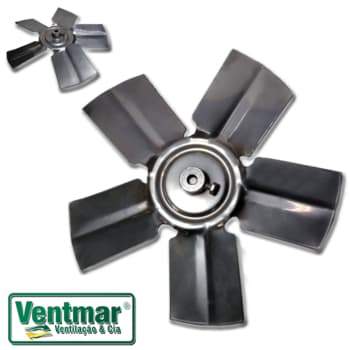HELICE P/EXAUSTOR DE 30CM VENT NEW 30CM 5-PÁS METAL - ENCAIXE 11,0MM C/CUBO E PARAFUSO TRAVA LATERAL
