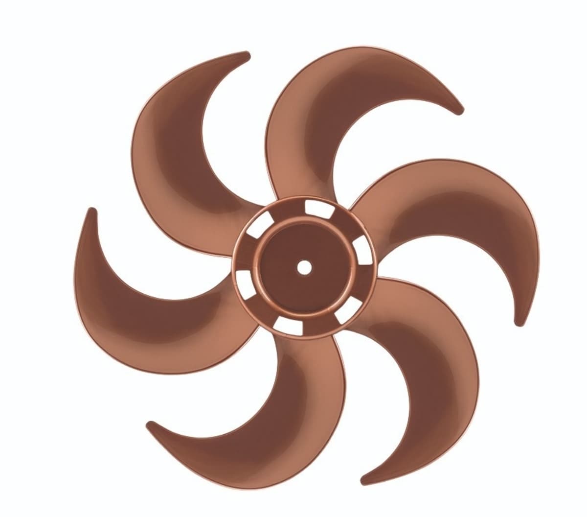 Helice P/ventilador de 50Cm Ventisol 6Pás BRONZE Turbo6 - F08,0Mm PRD C/Trava Traseira - SERVE P/Mondial 50Cm/ Catavento - Original Ventisol