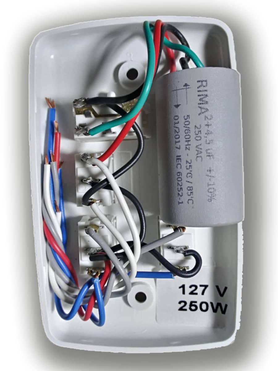 CHAVE P/VENTILADOR DE TETO R2LUZ 3VEL C/CAP.06,5UF 2,0+4,5MF C/REVERSAÕ + 2-TECLAS LUZ - P/ARGE ECONOMIC ARGE BRIOS 110VOLTS, E OUTROS - foto 1 de 3