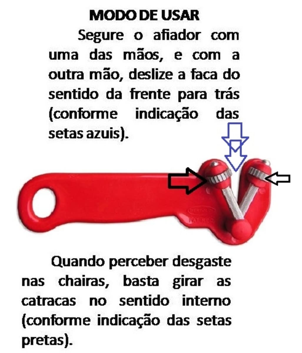 AFIADOR AMOLADOR MANUAL DOMéSTICO SUPRAKORTE VERMELHO - AFIADOR AMOLADOR SUPRA KORTE - VENTMAR - foto 1 de 2