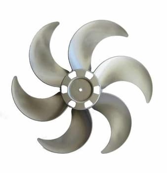 HELICE DE 40CM P/VENTILADOR VENTISOL 40CM 6PAS CINZA TURBO6 E08,0MM FIXAR C/PORCA R/ESQ N/PONTA DO EIXO C/TRAVA TRASEIRA