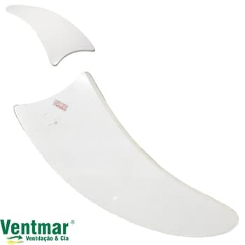 PÁ HÉLICE P/VENTILADOR DE TETO - MDF FACÃO BRANCA -*VENDIDA P/UNIDADE - SEM FURAÇÃO SERVE P/ARGE LOREN SID VENTI-DELTA TRON LINHA MAX AURA BOREAS BÚZI