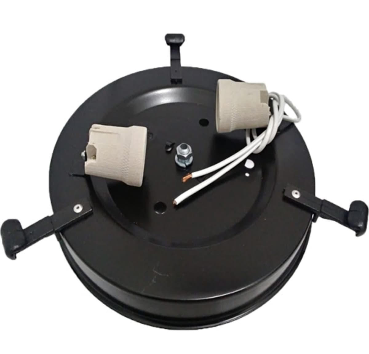PLAFON MC2 P/VENTILADOR VOLARE PREMIUM VENTAX VENTI-DELTA MAGNES VENTISOL SUNNY -*APENAS BASE METAL PRETO - foto 1 de 1