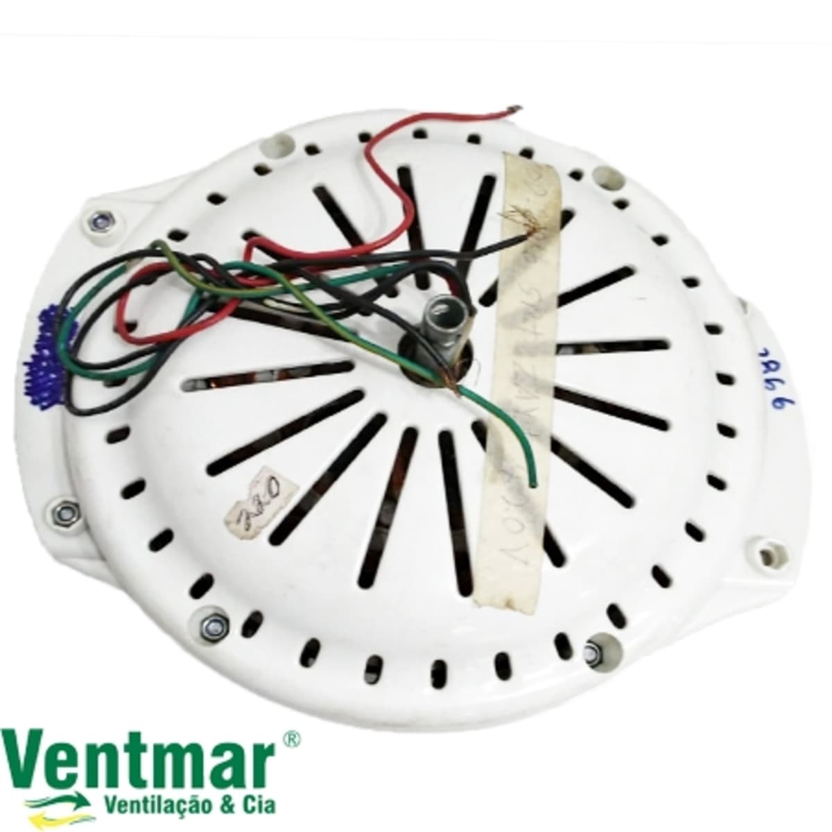 MOTOR P/VENTILADOR DE TETO SPIRIT ZAYT 220VOLTS BRANCO - MODELO 2PÁS ZAYT RECUPERADO BRANCO - MODELO 200/201/202 *SALDÃO - foto 1 de 2