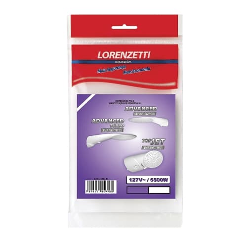 RESISTENCIA CHUVEIRO LORENZETTI 110V 5500W 3056E DUCHA ADVANCED TURBO ELETRONICA - DUCHA TOP JET ELETRONICA - foto 1 de 2