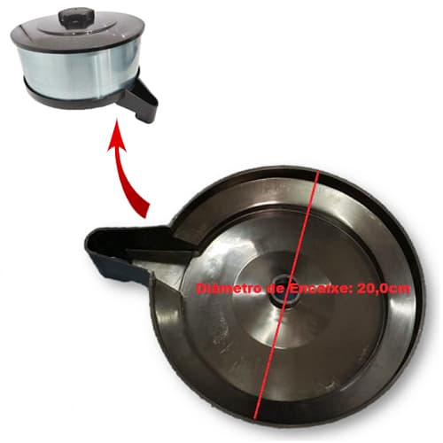 BASE PLáSTICA ESCOADOR DE SUCO DA BICA INOX ESPREMEDOR/EXTRATOR DE SUCOS VITALEX - VITA SUPER INOX - *APENAS O ESCOADOR DE SUCO - foto 1 de 3