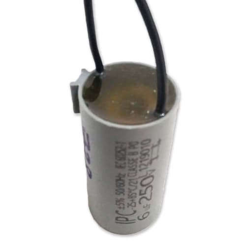 CAPACITOR 006,UF 2FIOS RD 250VAC - P/VENTILADOR DE TETO ALISEU DUO SLIM SMART WAVE TERRAL 110V/ LATINA/ VENTISOL VORTICE - foto 1 de 2