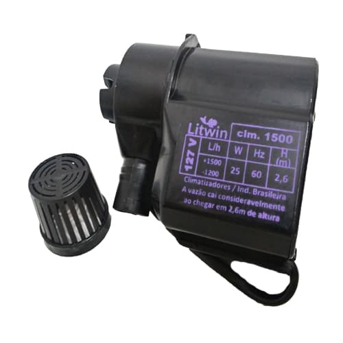 BOMBA DE ÁGUA 1500LH 110V 25,0W HMAX 2,60MT P/CLIMATIZADOR CLIMATTIZE EBONE FOG1 FOG2 FOG3 ECO MARIZ ECOCLEAN DELTA BRISA VENTISOL MWM MEGA BRISA - EN - foto 1 de 2