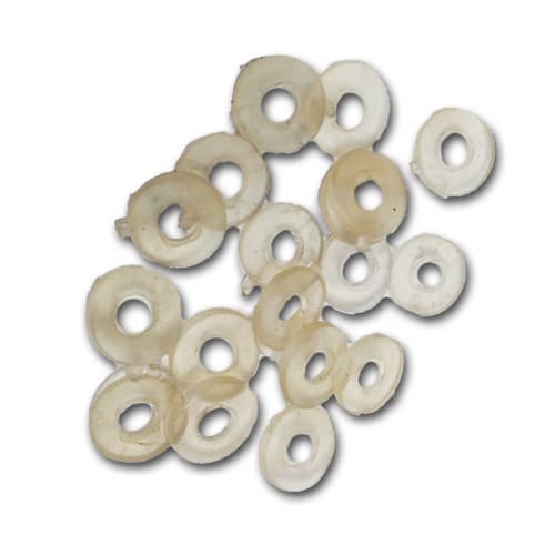 ANEL DE BORRACHA NYLON TRANSP. P/FIXAçãO DO VIDRO LUMINARIAS ARIZONA AGATA BRUXELAS CHILE CLEAN ONIX - *VENDIDO P/UNIDADE - M5 D10 F4,5X1,5MM - foto 1 de 1
