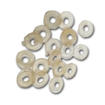 ANEL DE BORRACHA NYLON TRANSP. P/FIXAçãO DO VIDRO LUMINARIAS ARIZONA AGATA BRUXELAS CHILE CLEAN ONIX - *VENDIDO P/UNIDADE - M5 D10 F4,5X1,5MM