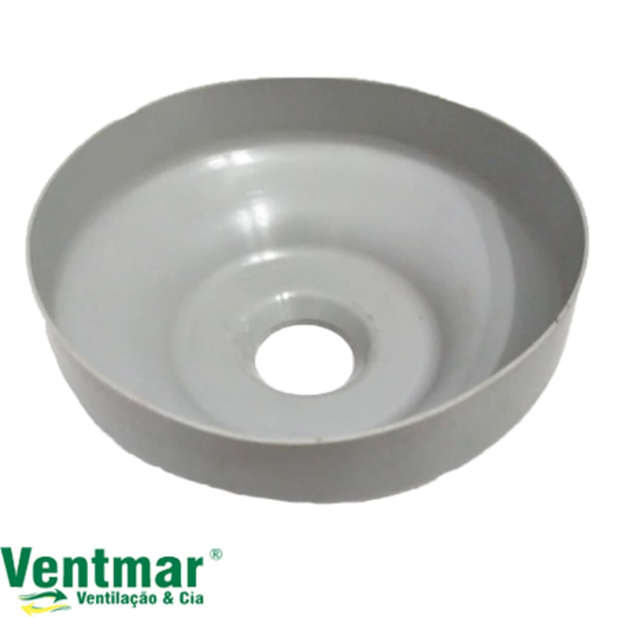 CANOPLA CAPA METAL DO SUPORTE DE PAREDE P/VENTILADOR SOLASTER DAL MORO GOAR - COR CINZA - CALOTA PAREDE PR P/ACAPULCO BARCELONA VENEZA - foto 1 de 2